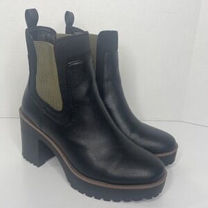 Chinese Laundry Women's Good Day Fashion Combat Boot Sz  7 Black